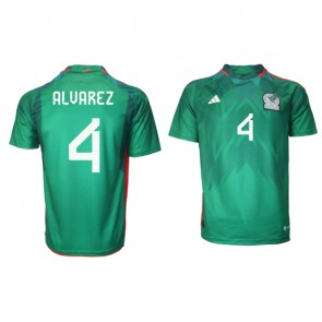 Mexico Edson Alvarez #4 Replika Hjemmebanetrøje VM 2022 Kortærmet